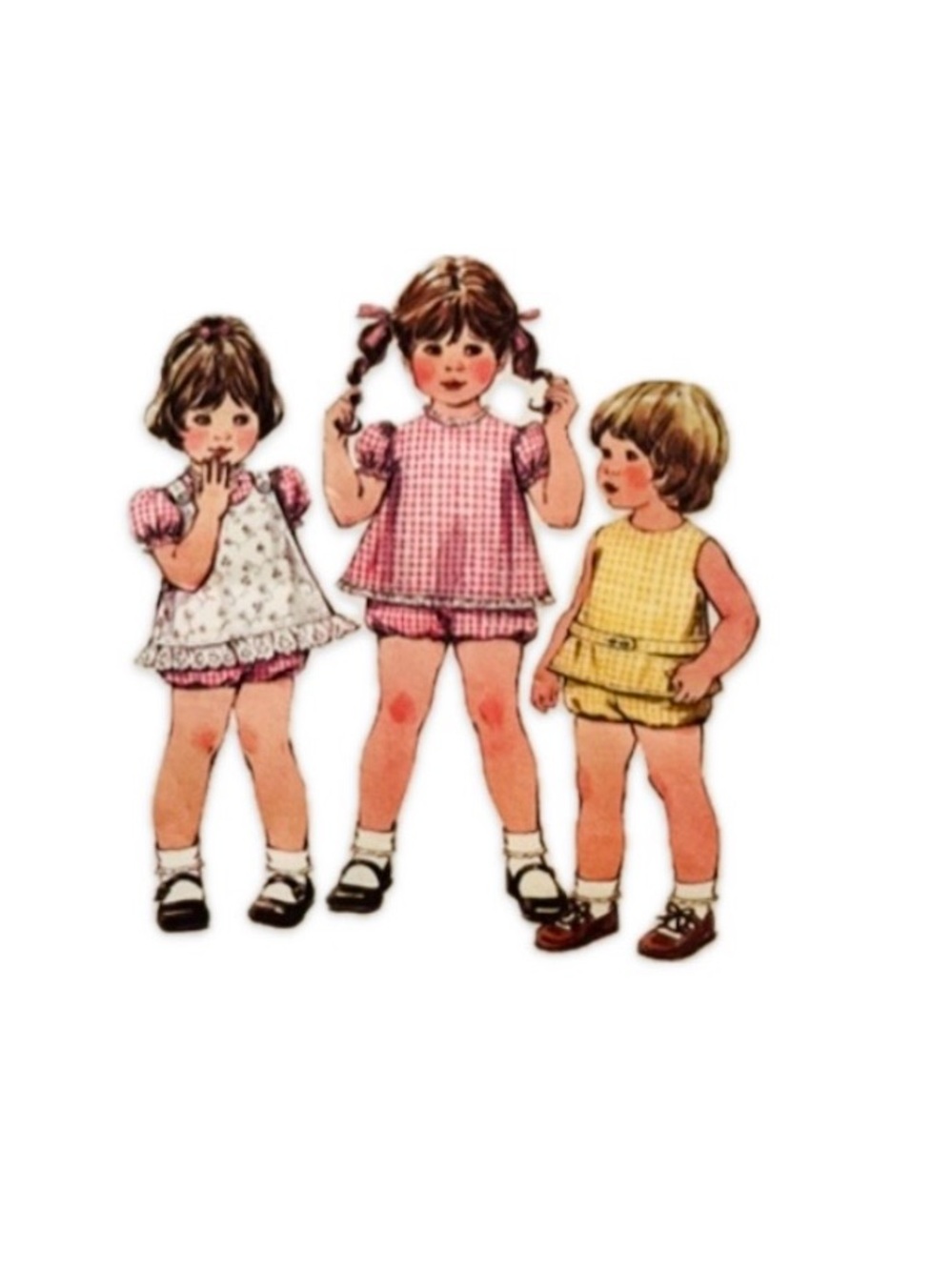 McCall’s Sewing Pattern Uncut Toddler Jumper Bloomers Size 3 Little Girl 4032